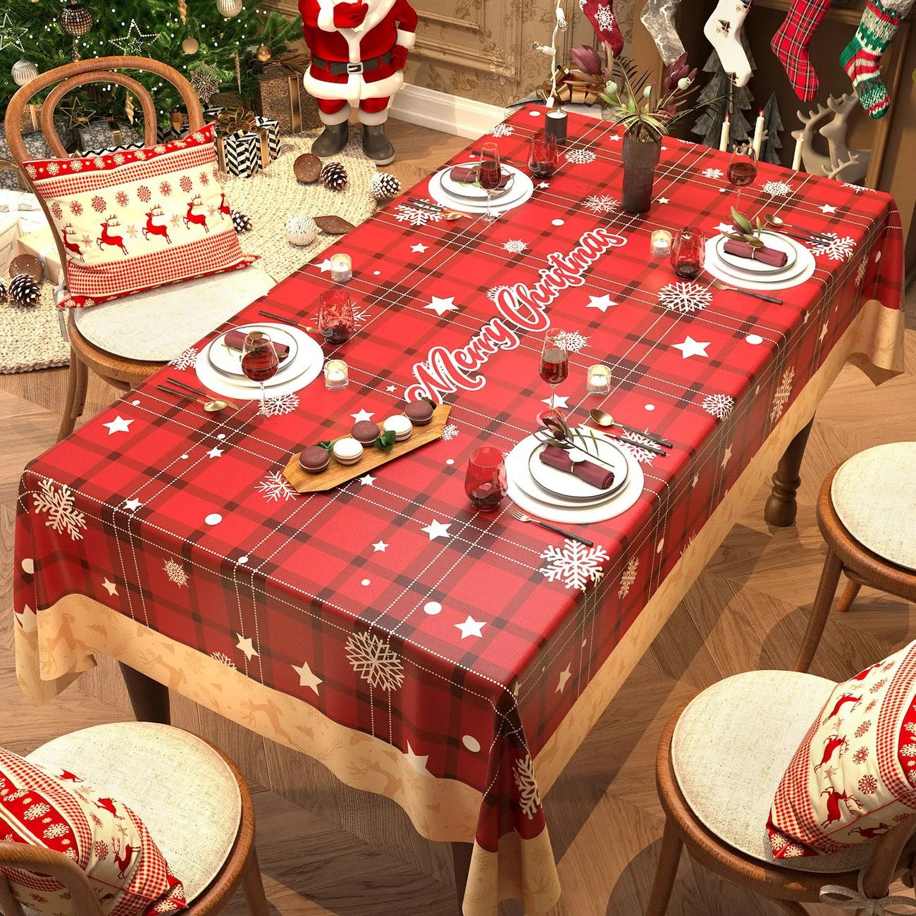 Nappe de Noël 2 mètre sur 1.4 mètre