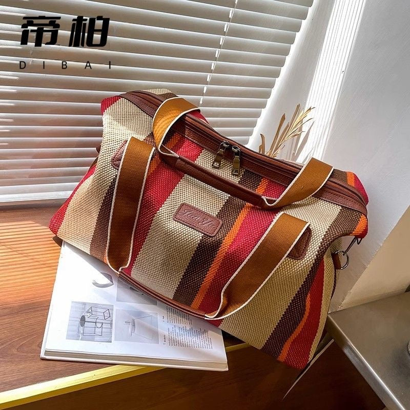 Sac en toile trait à bande