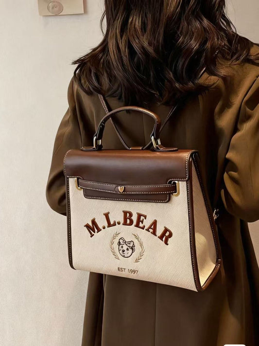 Sac à main et à dos 2 en 1 en jute