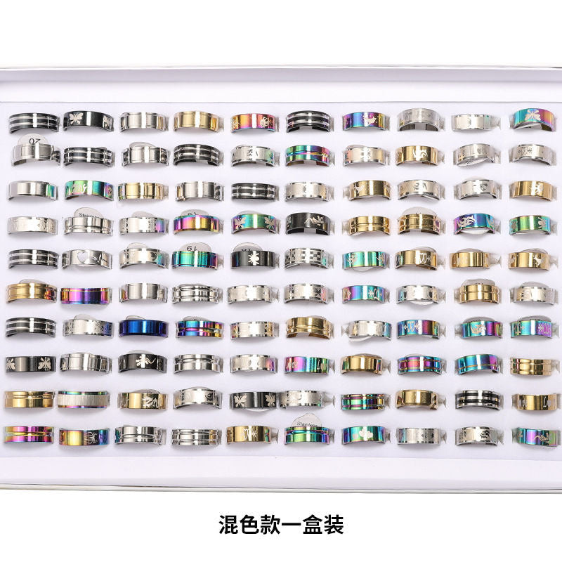 Lot de 100 bagues homme