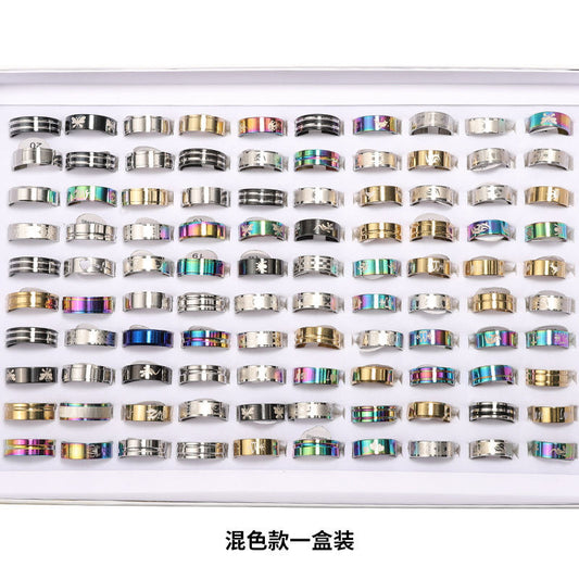 Lot de 100 bagues homme