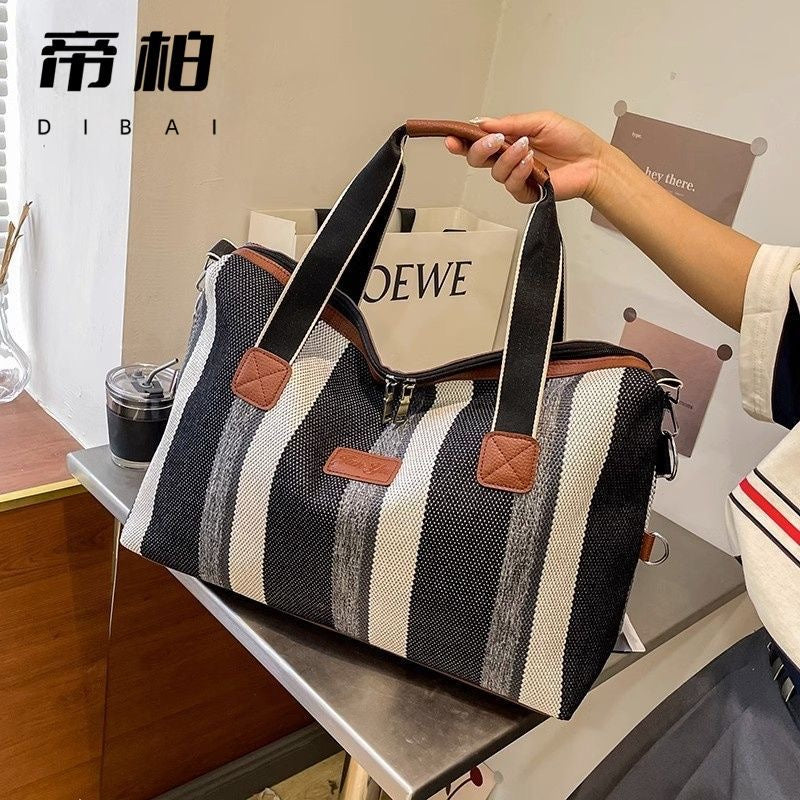 Sac en toile trait à bande