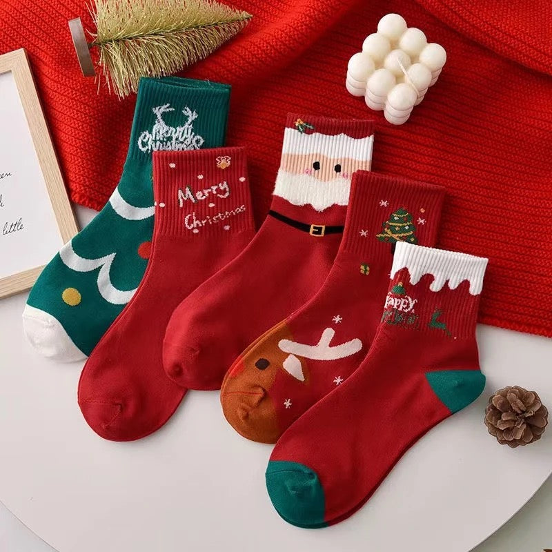 05 paires Chaussette Noël enfant