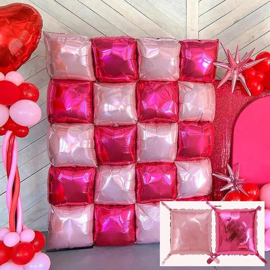 Lot de 50 ballons carré décoratif