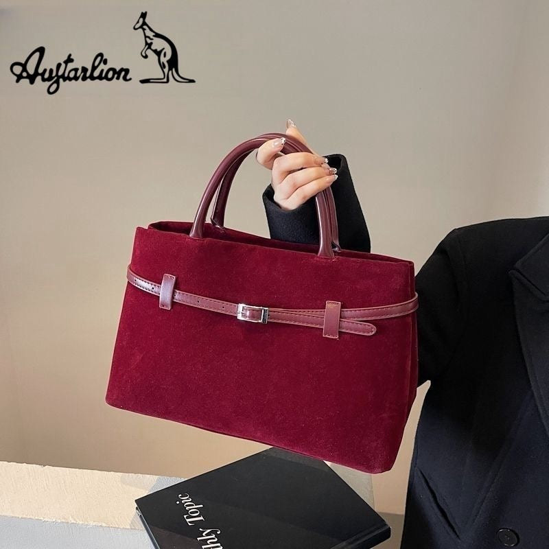 Sac velour dame 37cm