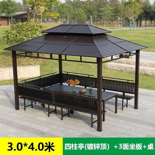 Pergola 12 mètre carré tout en 1 peut prendre 8 à 15 personnes en bois