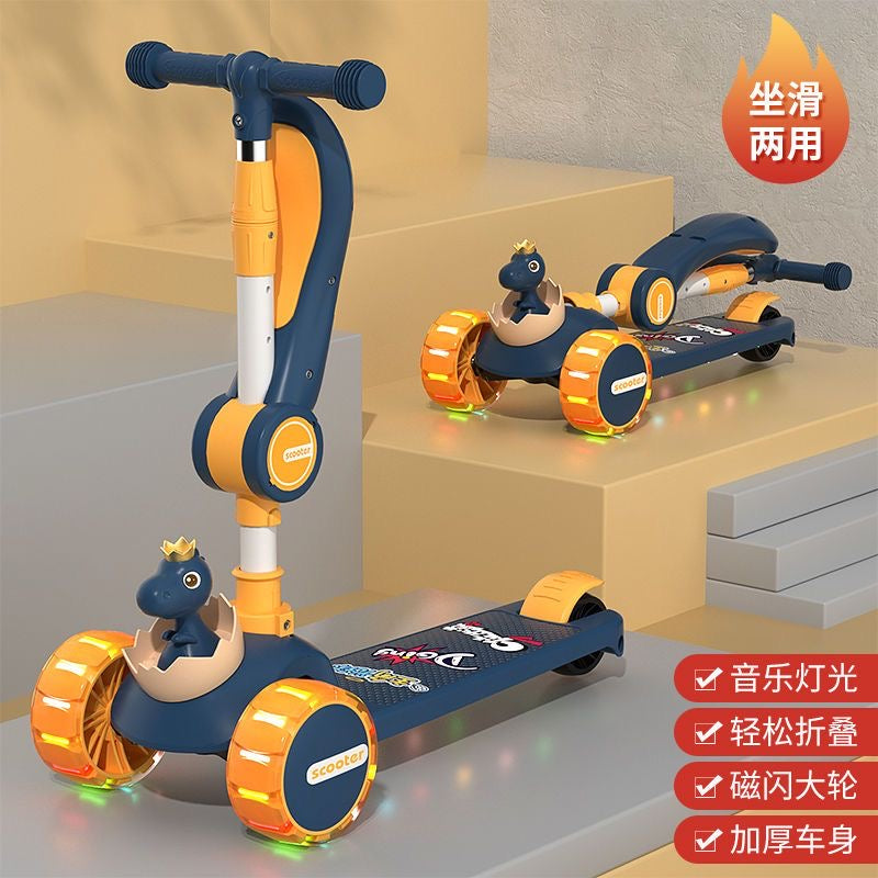 Trottinette pour enfants avec siège trois en un