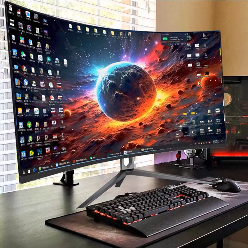 Écran  de jeu IPS HD incurvé 32 pouces