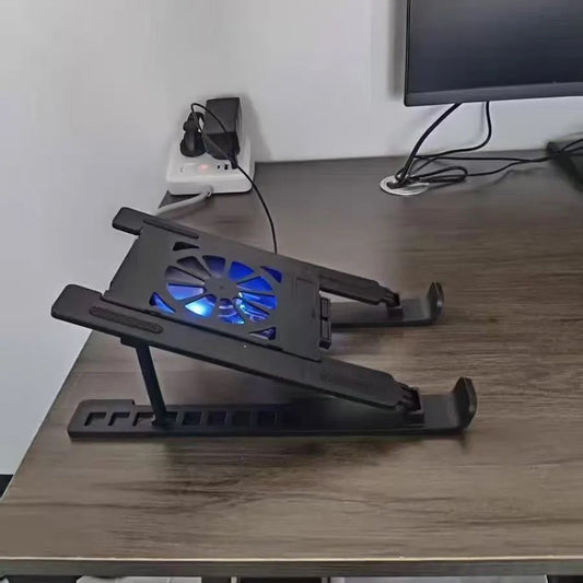Support ordinateur avec ventilateur