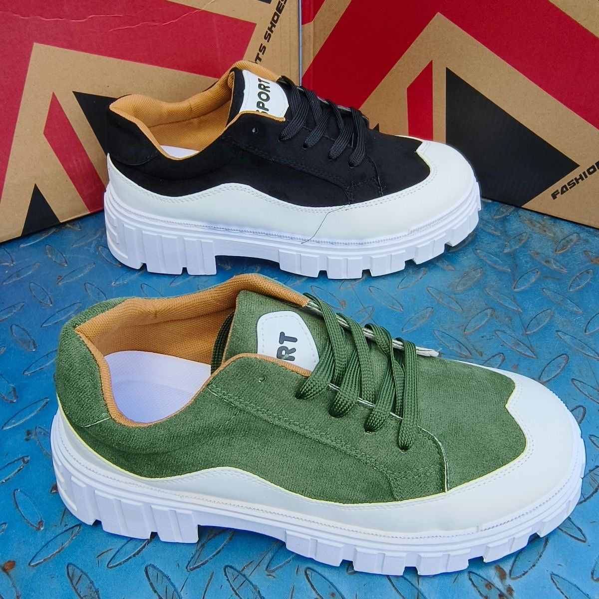 Chaussures à grosse tête pour hommes