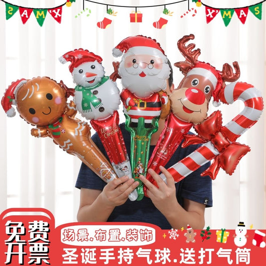 Ballon Deco bonhomme de noel lot de 6
