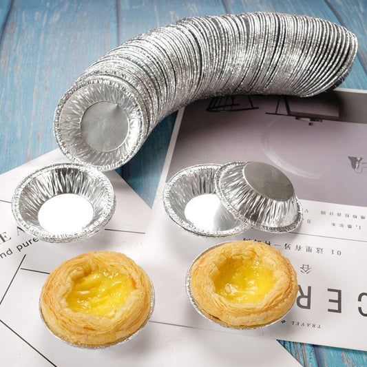 Lot de 100 mini bols en papier d'aluminium jetable, gâteau