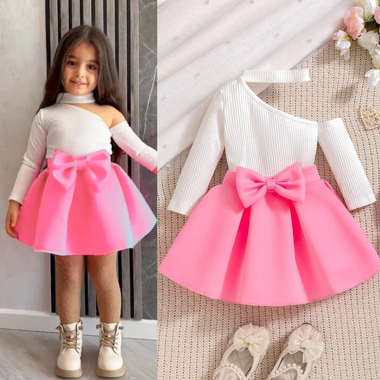 Robe fille noeud
