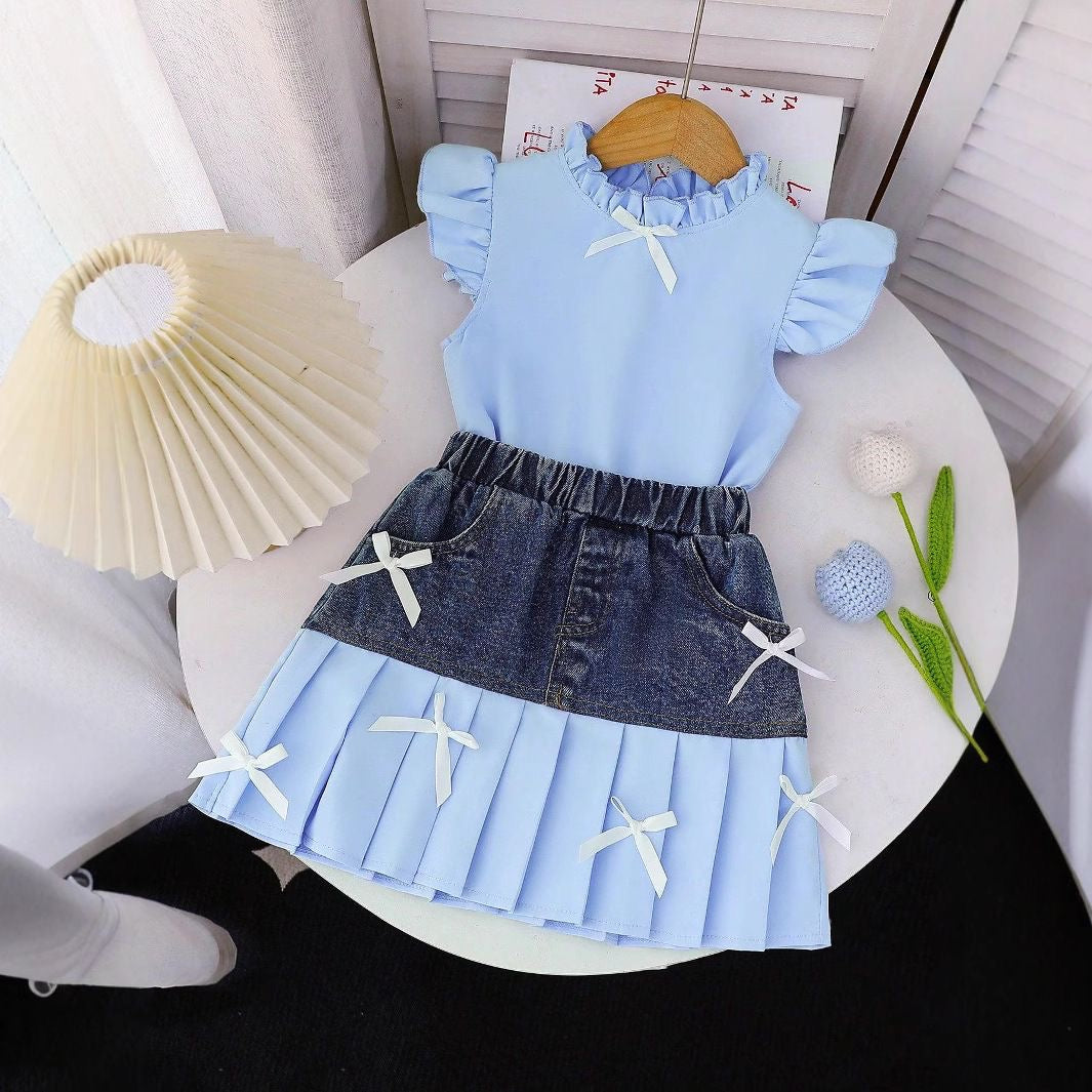 Robe fillet bleu m’