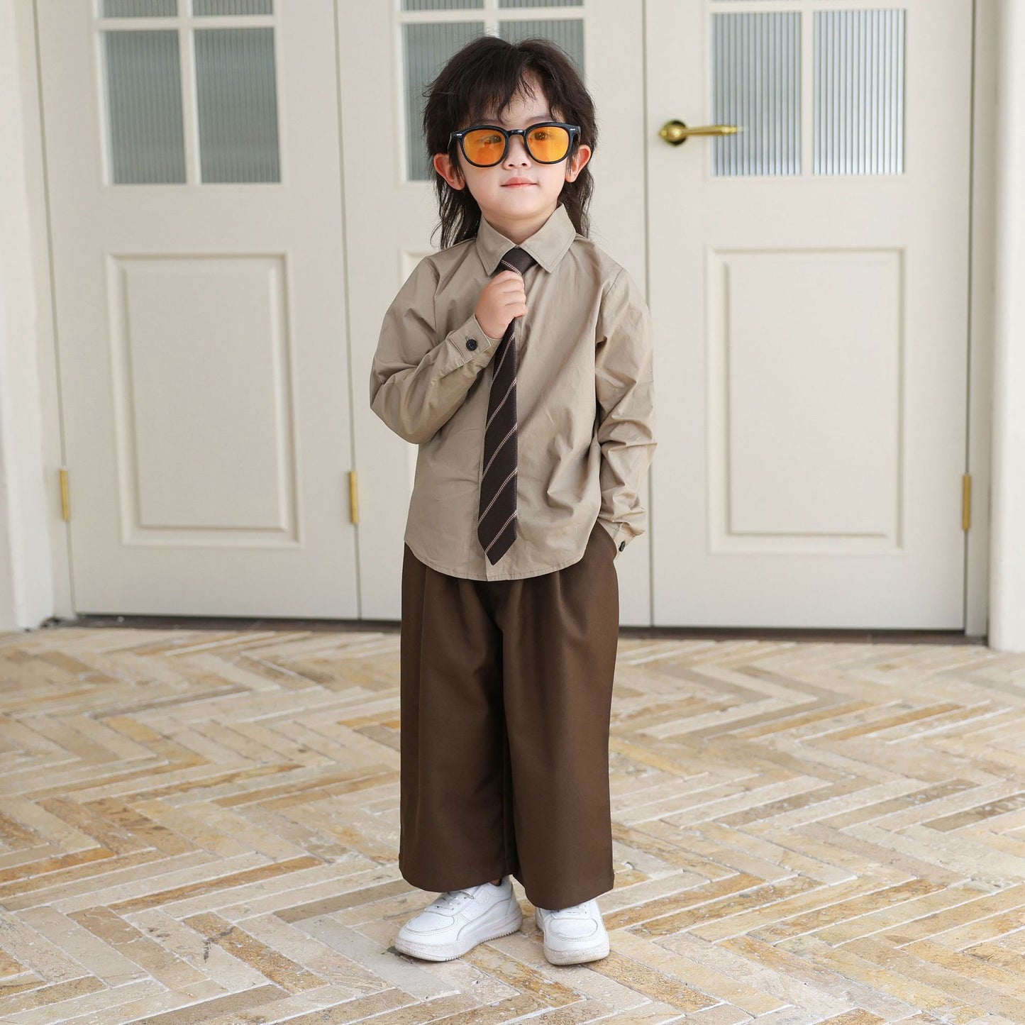 Ensemble pantalon style coréen enfant