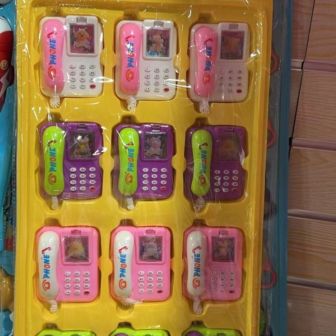 Lot de 12 mini téléphone jouet