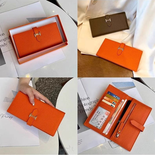Portefeuille femme orange