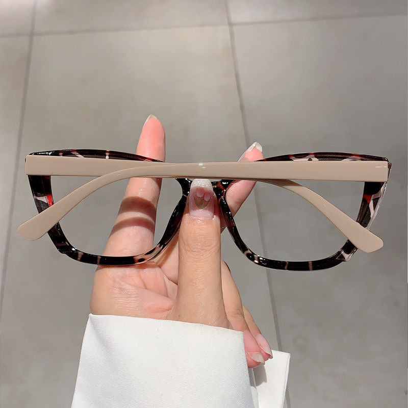 Monture œil de chat pour femme lunette anti lunette bleu