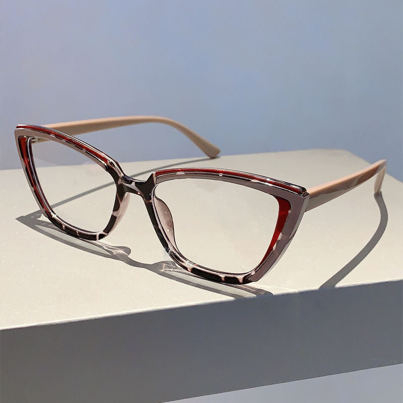 Monture œil de chat pour femme lunette anti lunette bleu