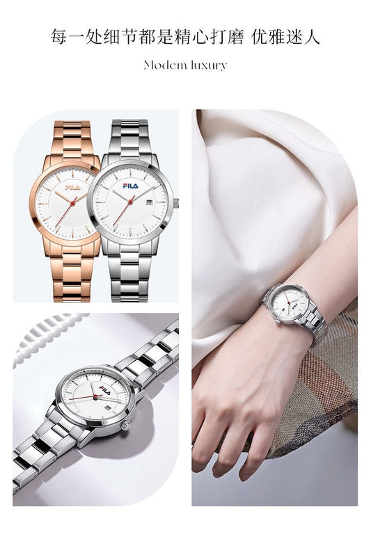 Montre acier inox fils pour femme