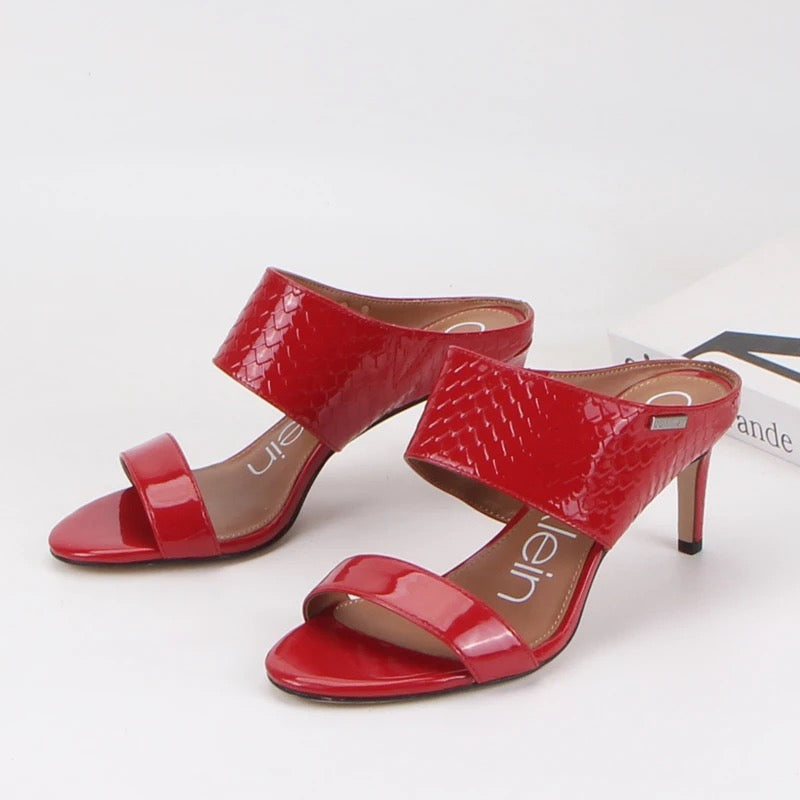 Talon sandale femme vernis