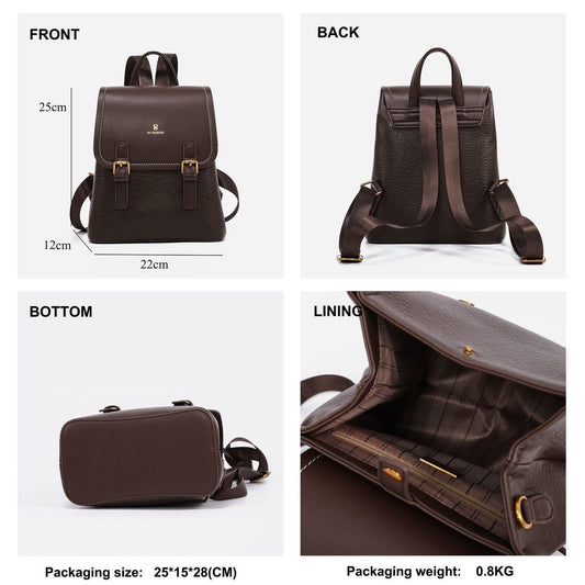 Sac à dos femme étudiante cuir PU