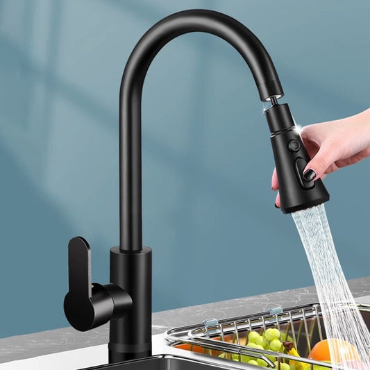 Robinet évier long black
