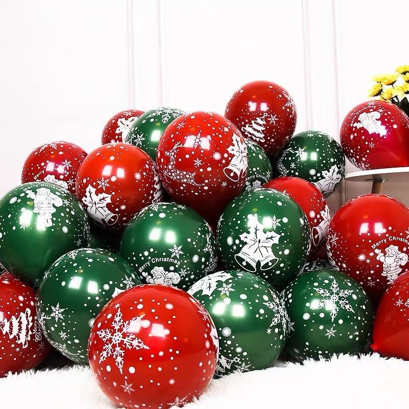 Lot de 100 ballon Noël neige