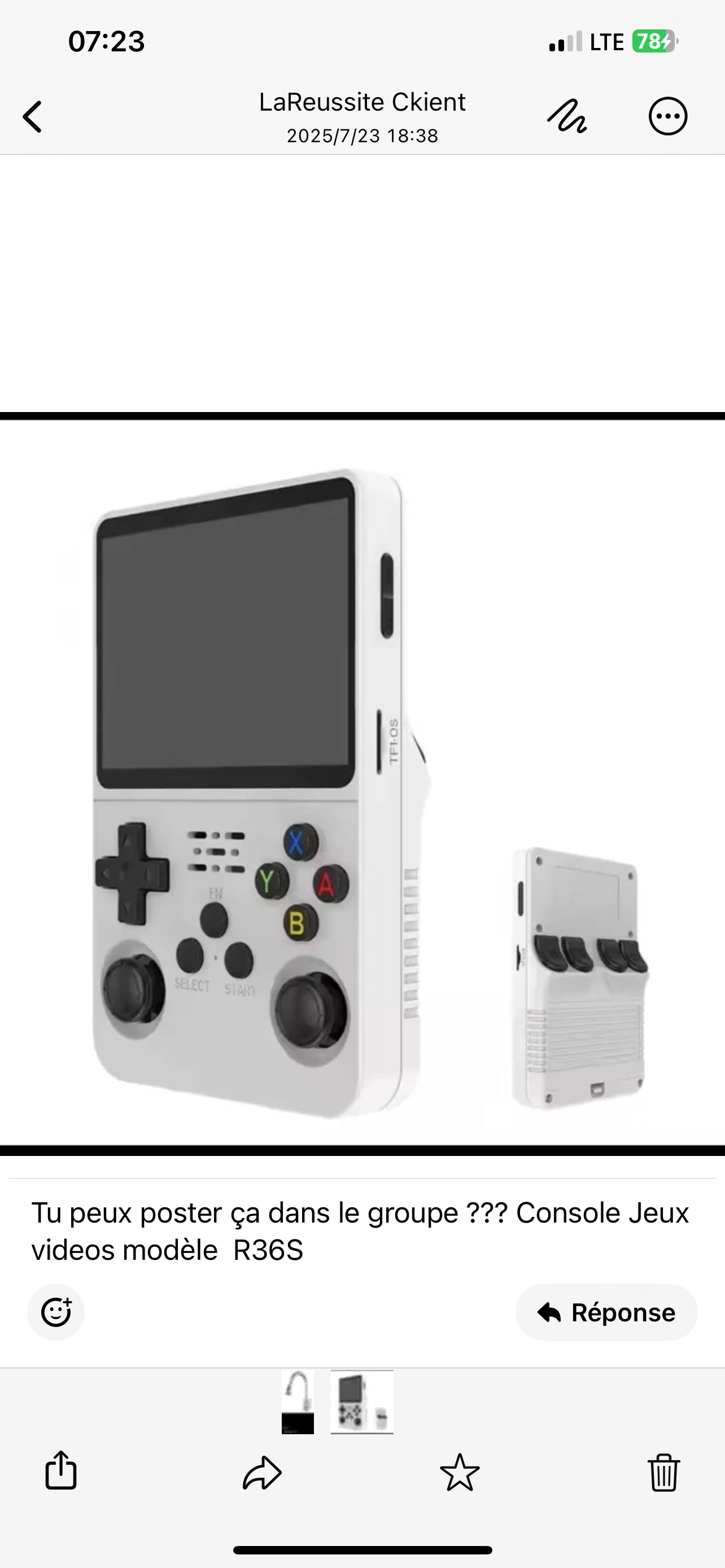 R36S PSP et 128 giga