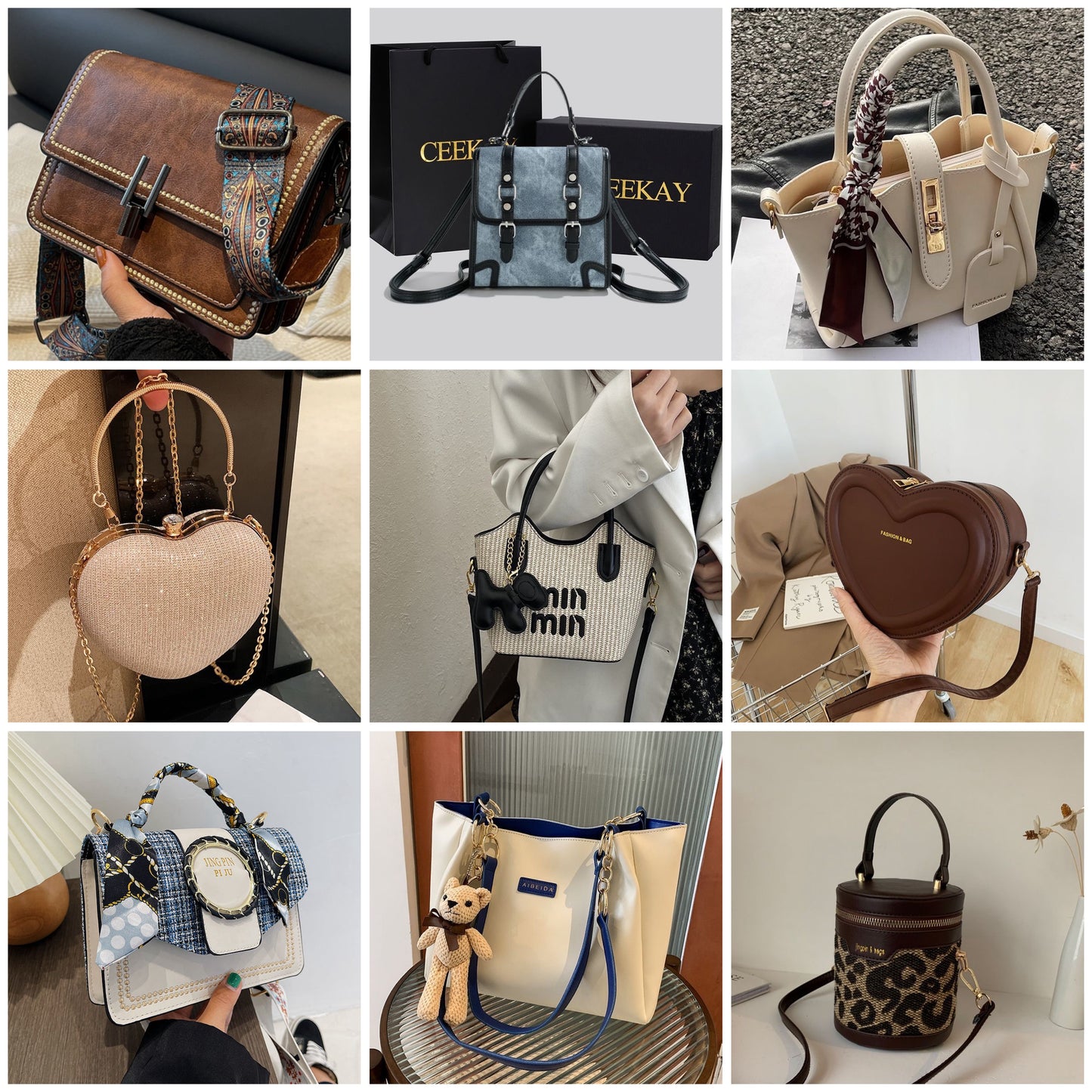 Mix modèle sac 9 sacs bandoulière