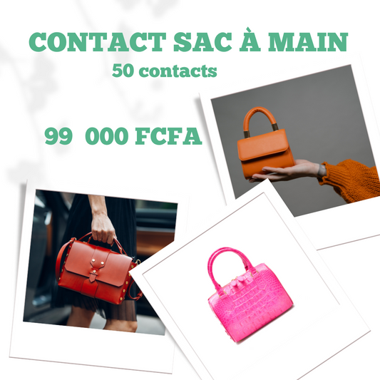 50 contacts sacs à main chinois