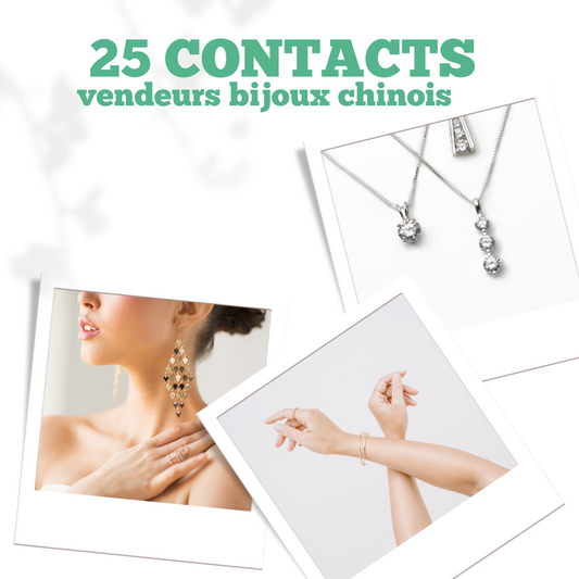 25 Contacts vendeurs bijoux chinois
