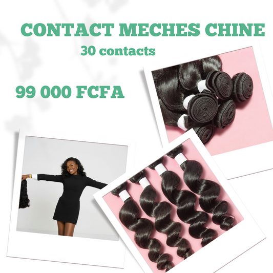 30 contacts vendeurs méché chine