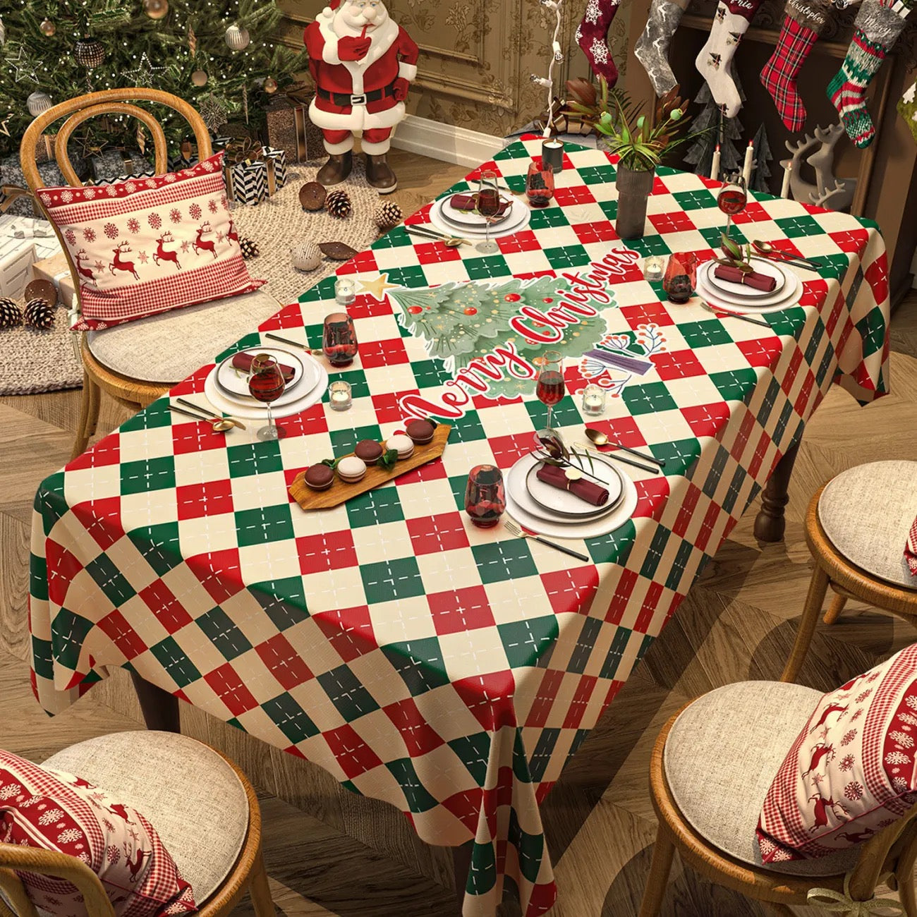 Nappe de Noël 2 mètre sur 1.4 mètre
