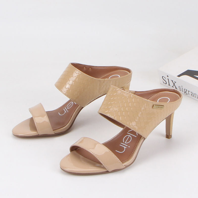 Talon sandale femme vernis