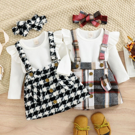 Robes fillette carreau