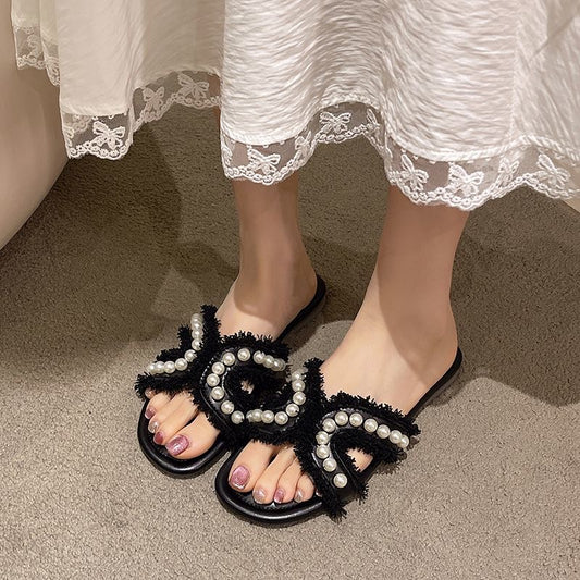 Sandal perler femme cuir PU