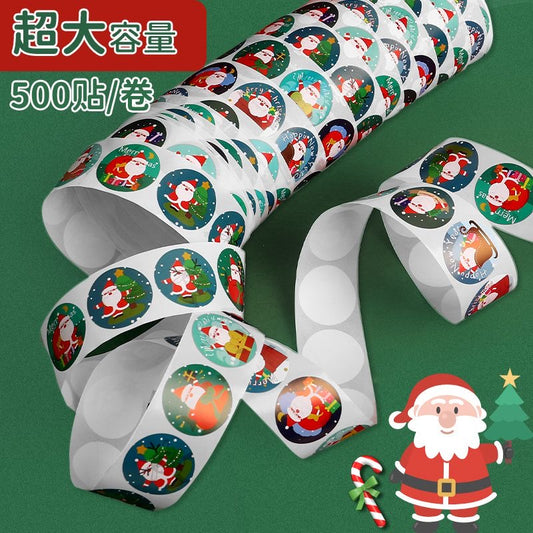 500 mini Autocollants deco de noel