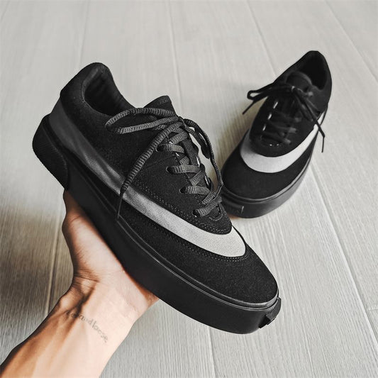 Baskets décontractées de niche panda noir et blanc