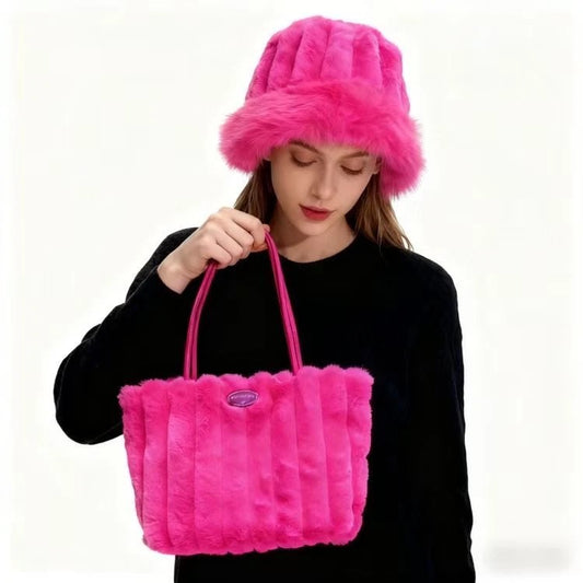Carton de 24 ensemble chapeau sac velours