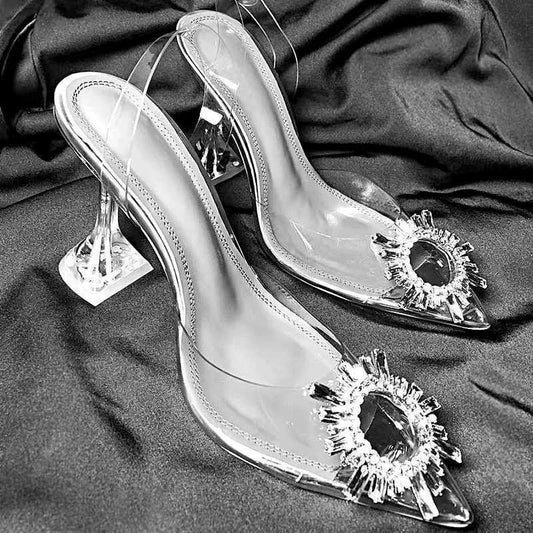 Talon transparent femme