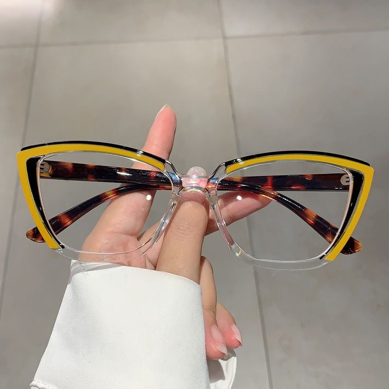 Monture œil de chat pour femme lunette anti lunette bleu