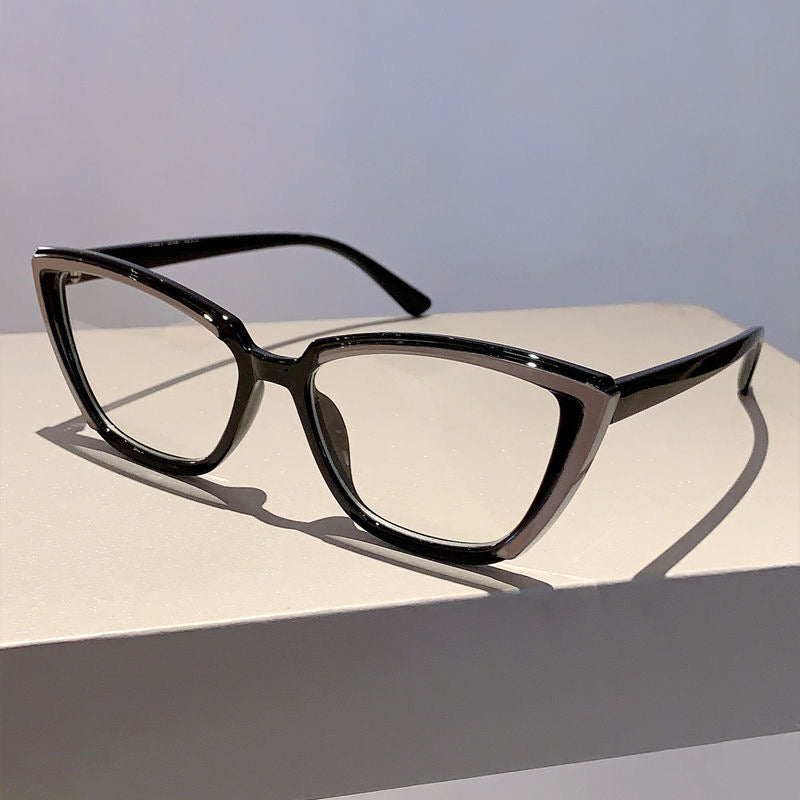 Monture œil de chat pour femme lunette anti lunette bleu