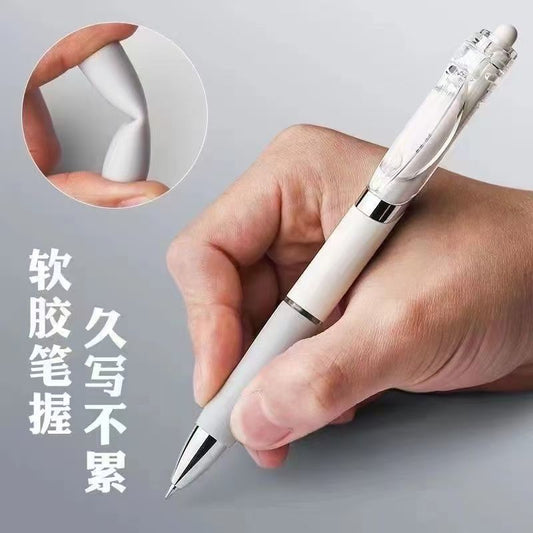 Stylo blanc a bille bleu